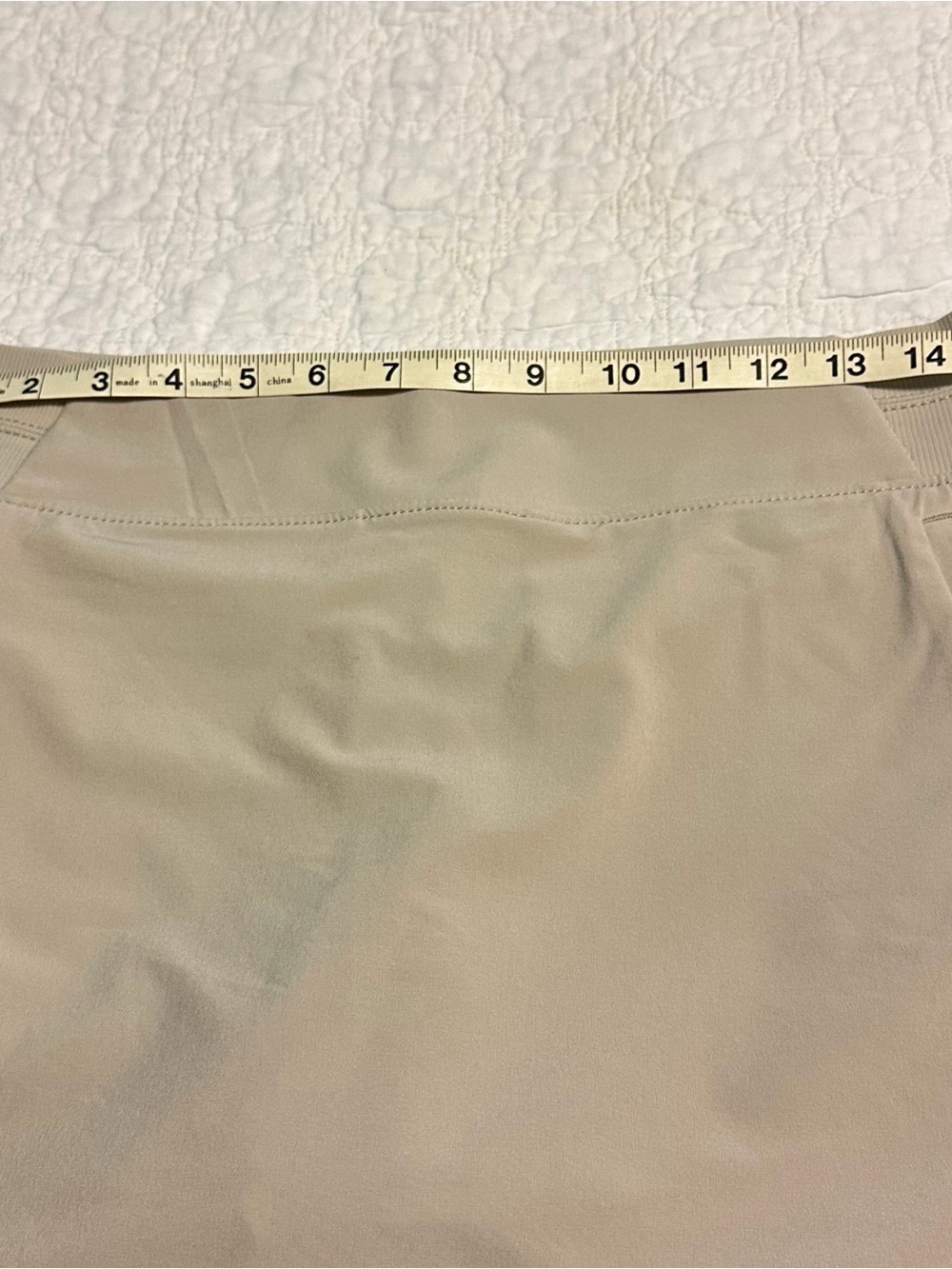 Athleta Skort Beige Pull On Elastic Pockets Womens Size 8 Elastic - Picture 7 of 11